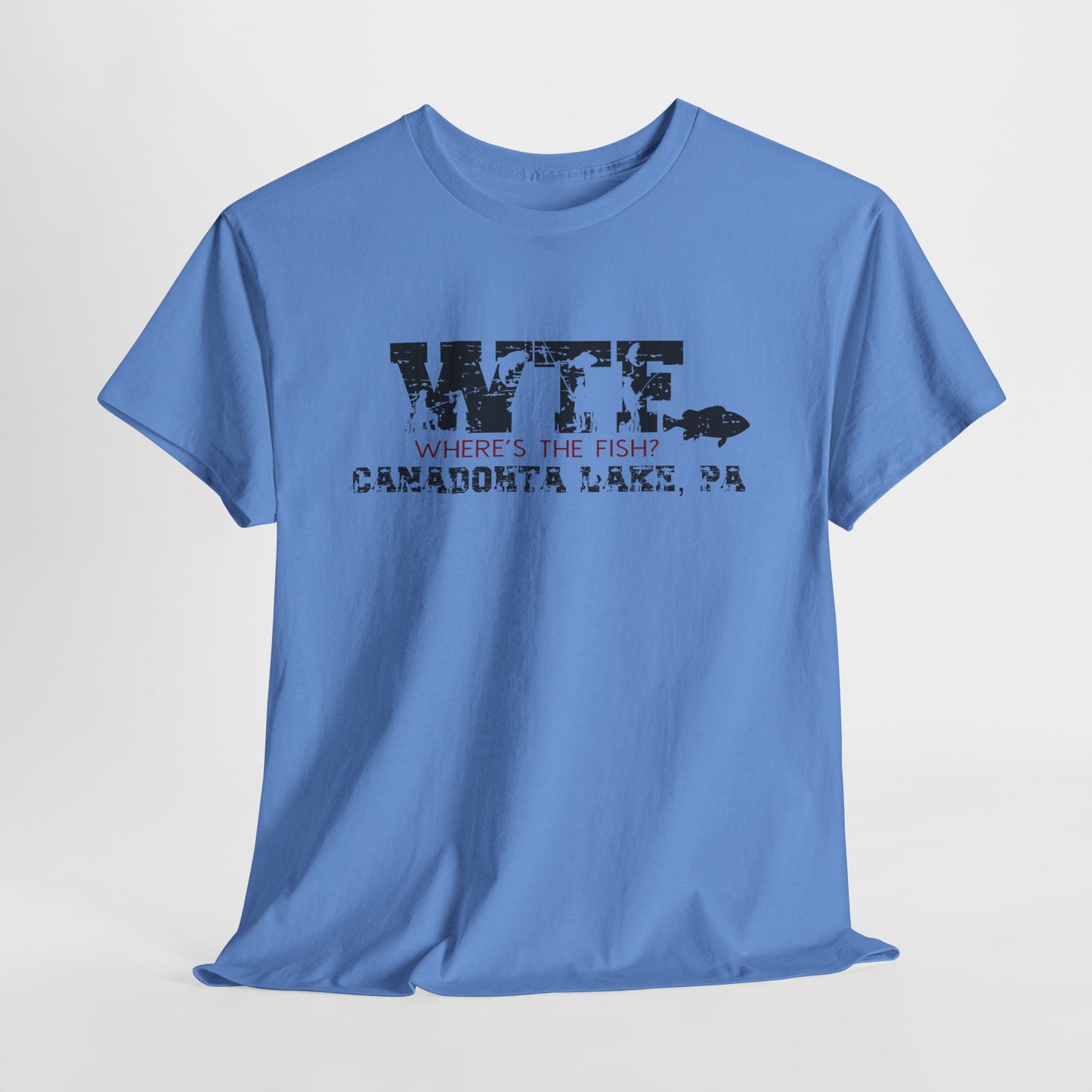 Canadohta Lake Angler’s Tee - 'WTF (Where’s The Fish?)'