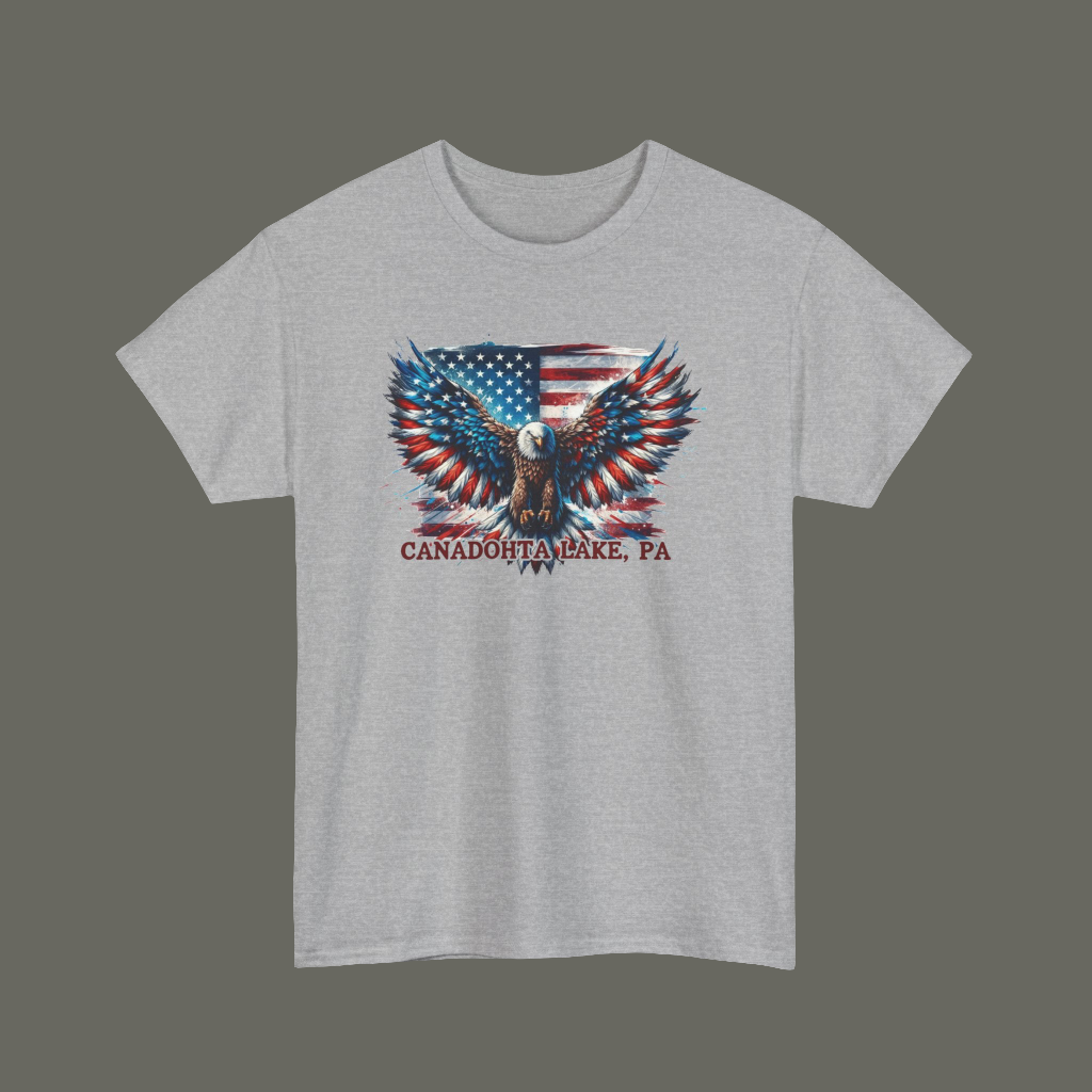 Patriotic Eagle T-Shirt - Canadohta Lake, PA