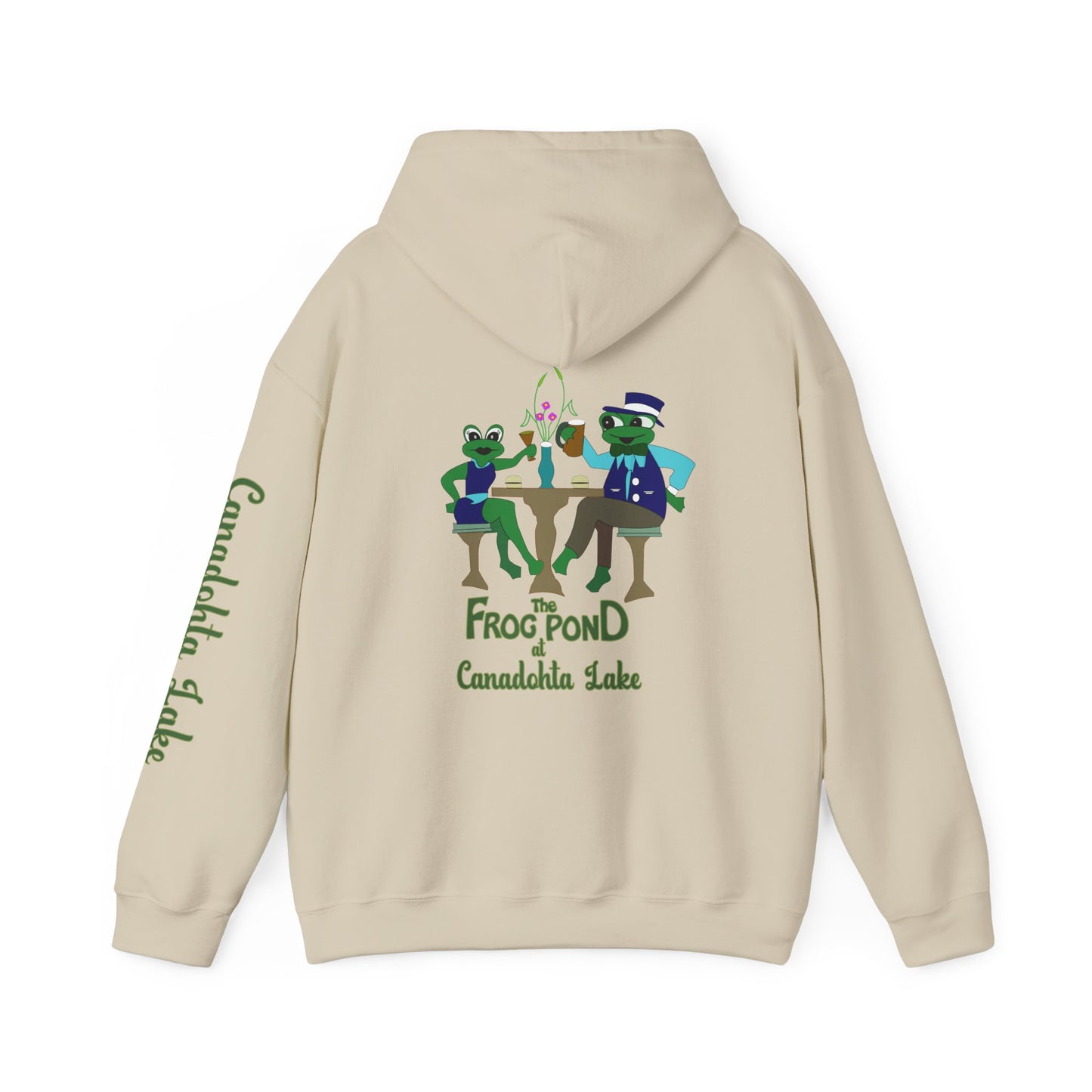 The Frog Pond Hoodie - Full Artwork & Sleeve Detail
