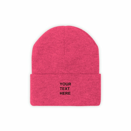 Personalized Knit Beanie, Custom Knit Beanie, With Your Own Text,