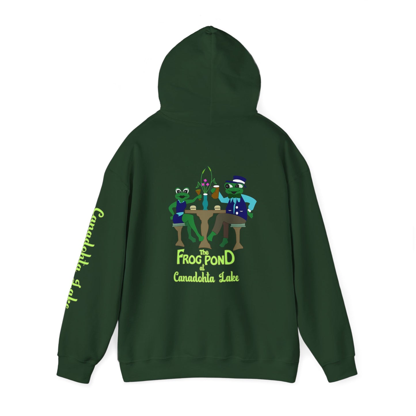 The Frog Pond Hoodie - Full Artwork & Sleeve Detail