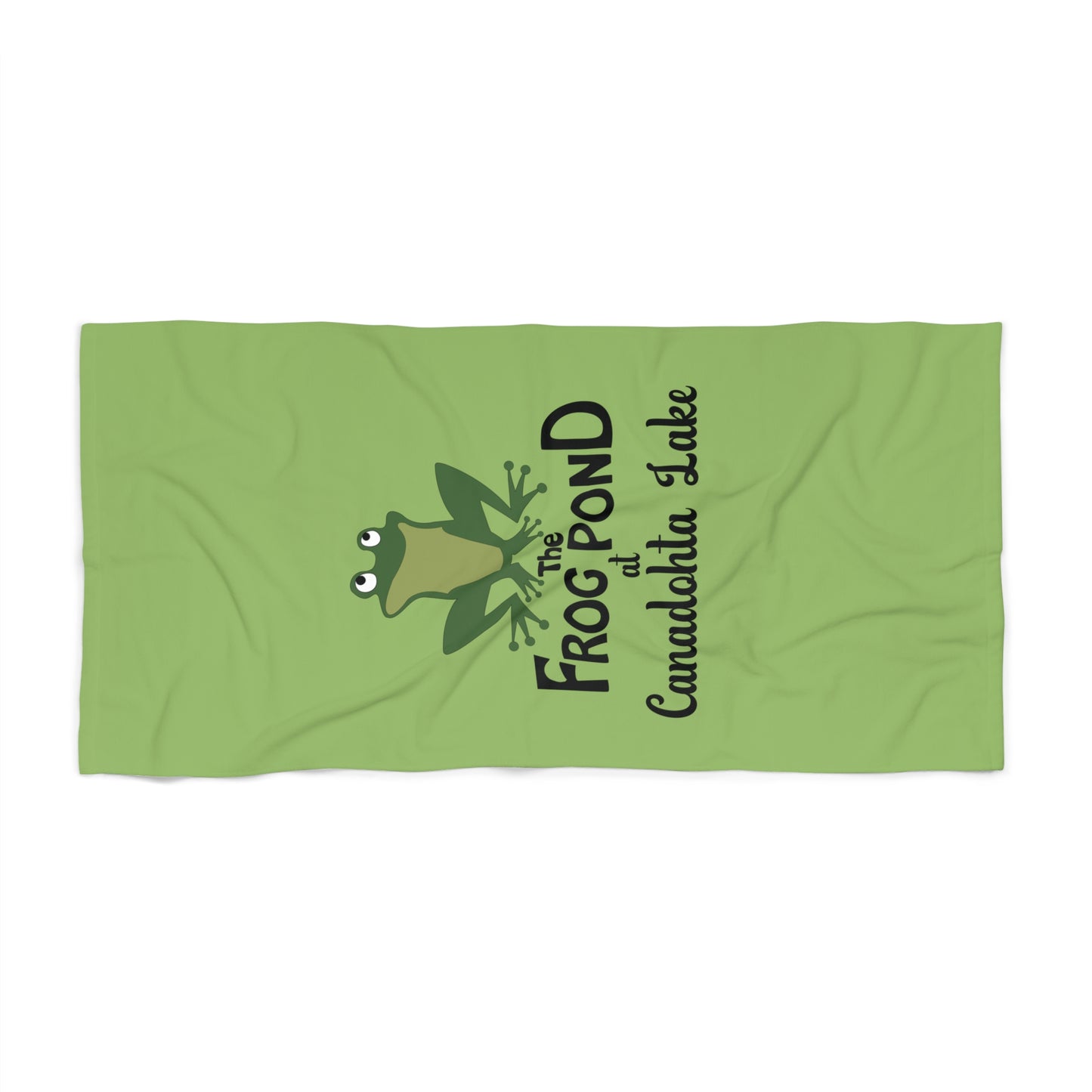 The Frog Pond Restaurant - Frog Beach Towel 30" x 60"