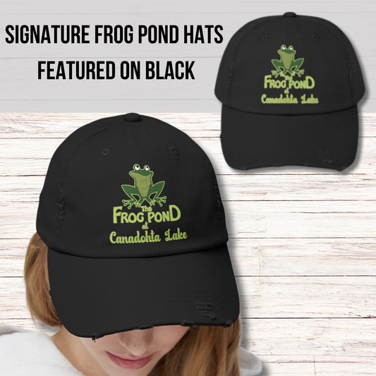 The Frog Pond Signature Distressed Hats