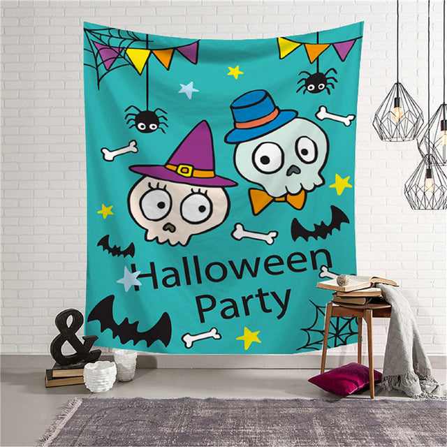 Halloween Tapestry Horror Bloody Ghost Print Wall