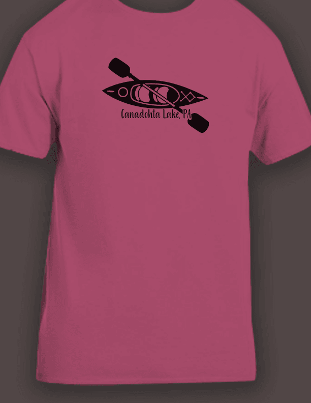 Canadohta Lake Kayak Tshirt - Canadohta Custom Creations LLC