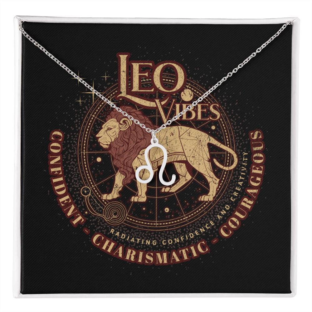 Zodiac Necklace, Leo Vibes, Zodiac gifts for Leo Moms, daughters, sisters, best friends - Canadohta Custom Creations LLC