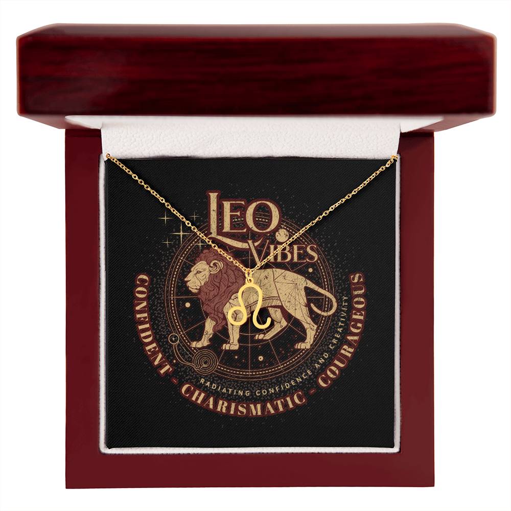 Zodiac Necklace, Leo Vibes, Zodiac gifts for Leo Moms, daughters, sisters, best friends - Canadohta Custom Creations LLC