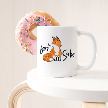 For Fox Sake - Ceramic Coffee Mug - Fox Coffee
