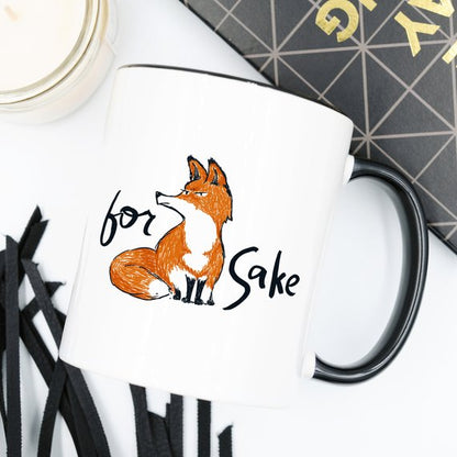 For Fox Sake - Ceramic Coffee Mug - Fox Coffee