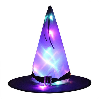 Halloween Glowing Witch Hat Ghost Festival Decoration Props
