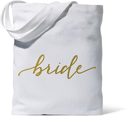 Bride Canvas Beach Tote Bag